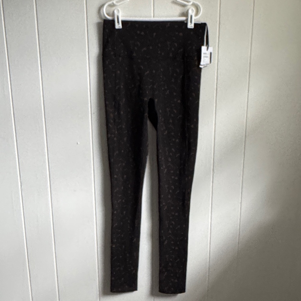 CALIA by Carrie Underwood Black Floral-Print Leggings